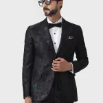 Sartorial Splendour: The Bespoke Wine Multicoloured Tuxedo Jacket - Luxurious Style in Sizes S to XL | Jaipurio